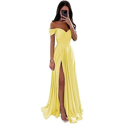 A Line Bridesmaid Dress Long Gown - Image 12