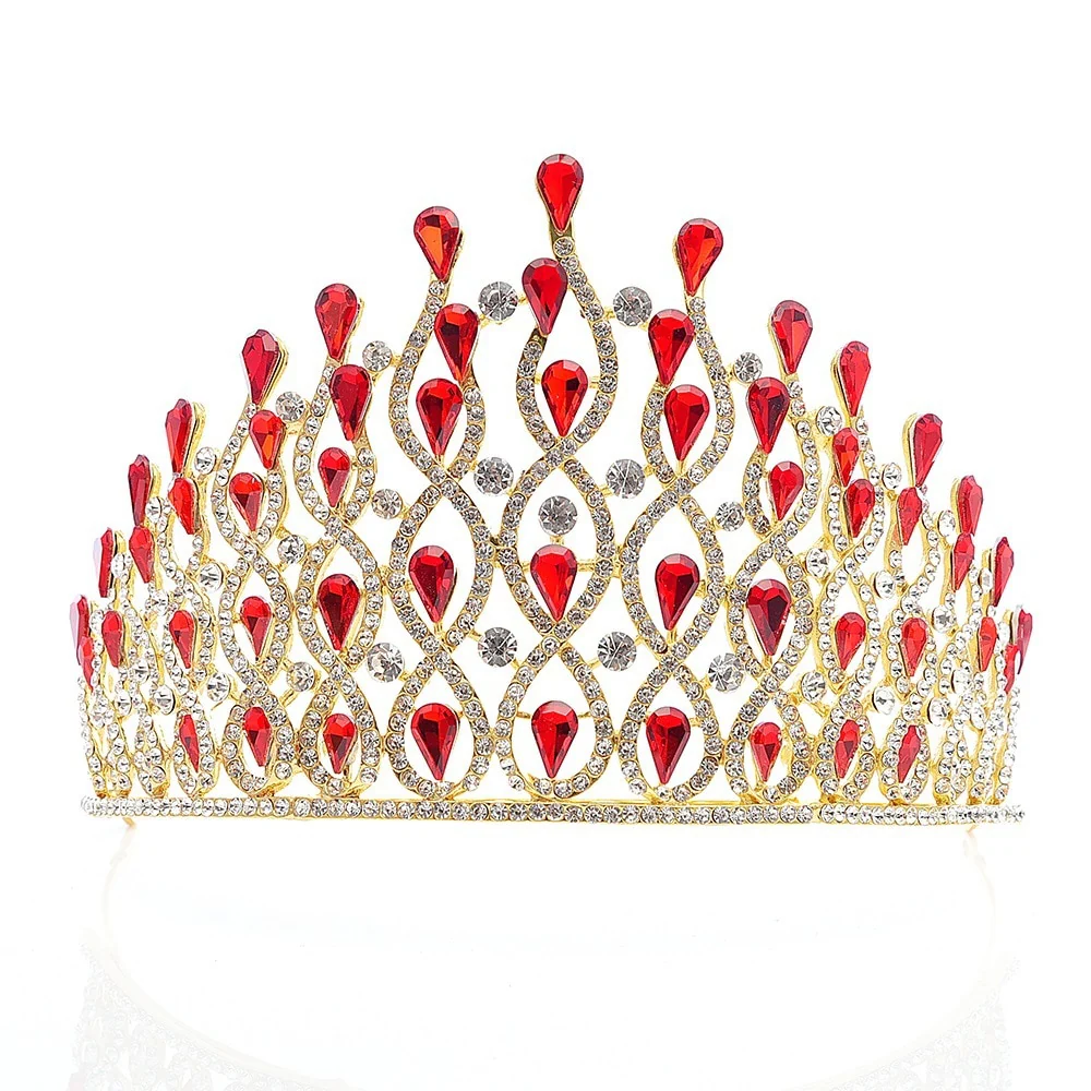 Crystal Royal Tiara Bridal Pageant Wedding Hair Accessory - Image 11