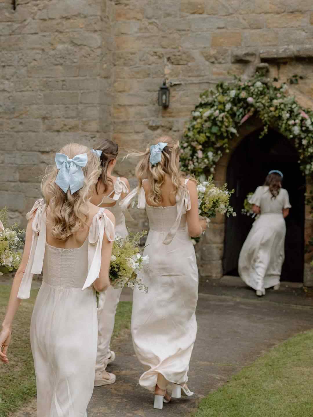 Fashion Plus Size Satin Bridesmaid Dress - Image 3