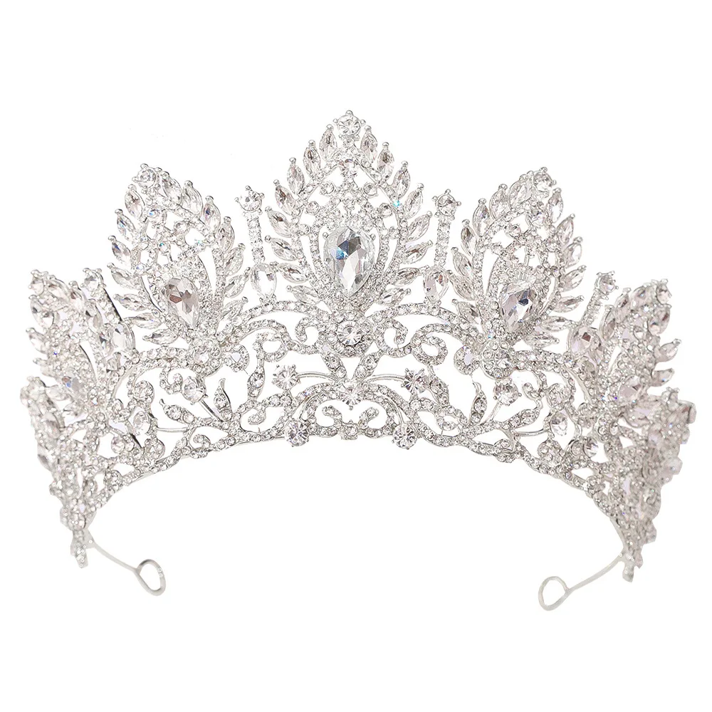 Pageant Crown Crystal Rhinestone Tiara Hair Accessory - Image 6