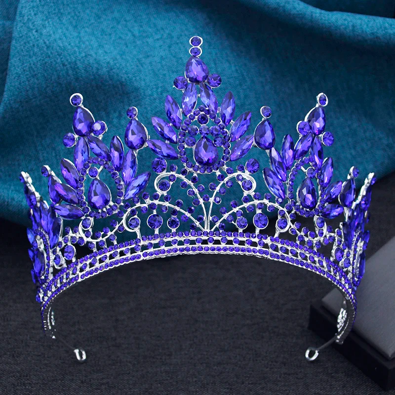Quinceanera Crystal Tiara Princess Crown Hair Accessory - Image 7