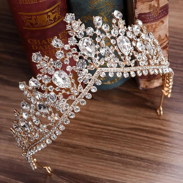 Quinceanera Party Tiara Crystal  Rhinestone Pageant Crown Accessory - Image 5