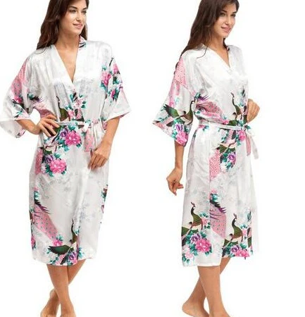 Satin Robes for Brides Wedding Robe Sleepwear Silk - Image 10